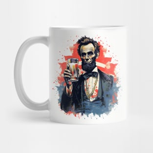 Abe Drinkin 4th Of July Shirt Independence Day Mug